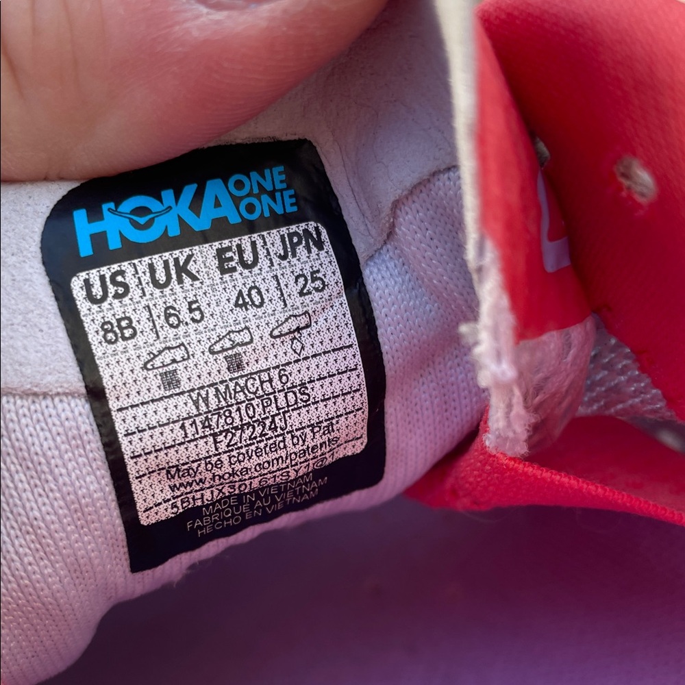Hoka Women's Mach 6 Running Shoes - size 8 - Picture 7 of 9